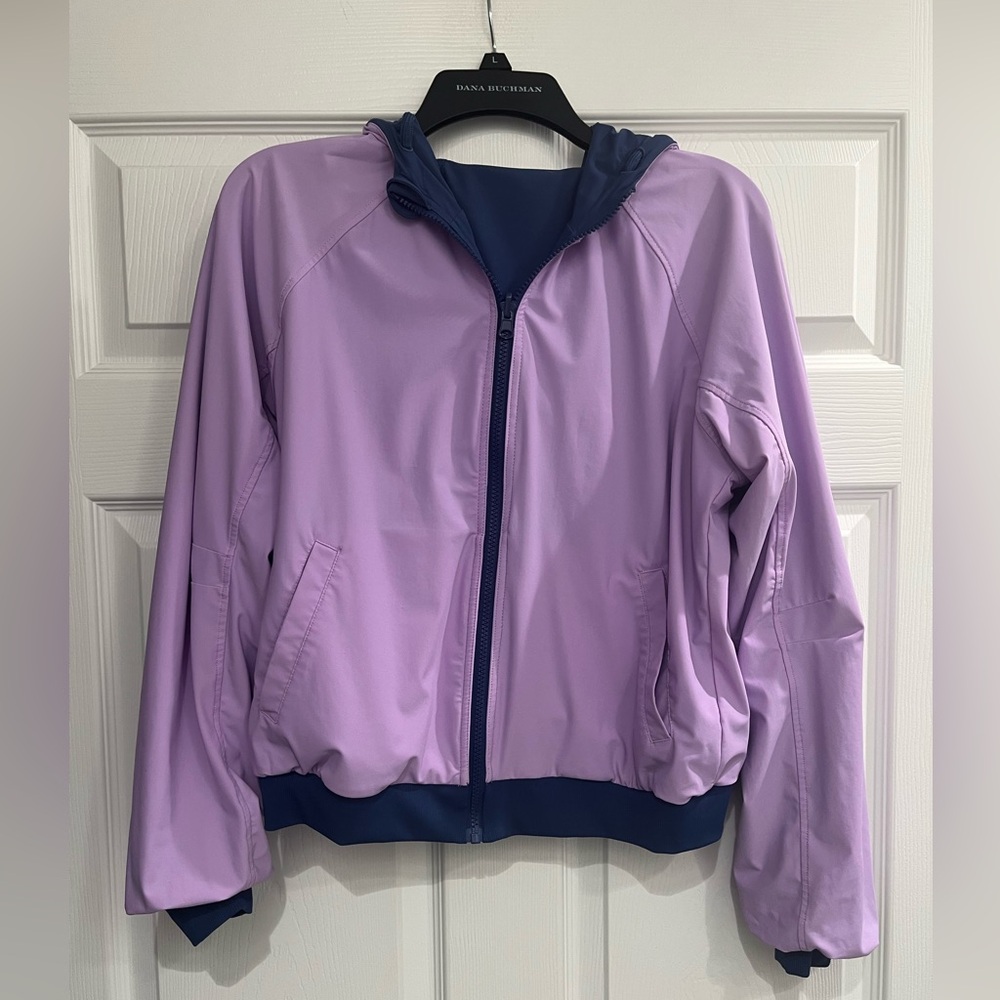 Fabletics Amara Purple Reversible Zip Jacket Athl… - image 1